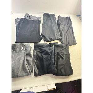 Womens Athletic Leggings Bundle Lululemon Under Armour Danskin Black Grey 6 Pair